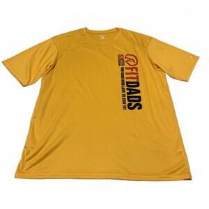 Badger Sport Mens XL Yellow FitDads Athletic Tee